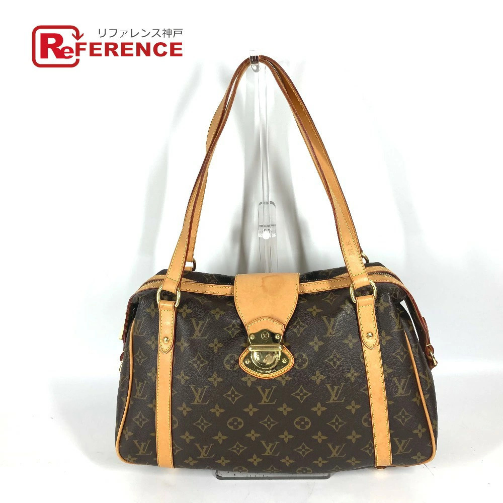 LOUIS VUITTON Monogram Stresa Shoulder Bag Tote Canvas Brown